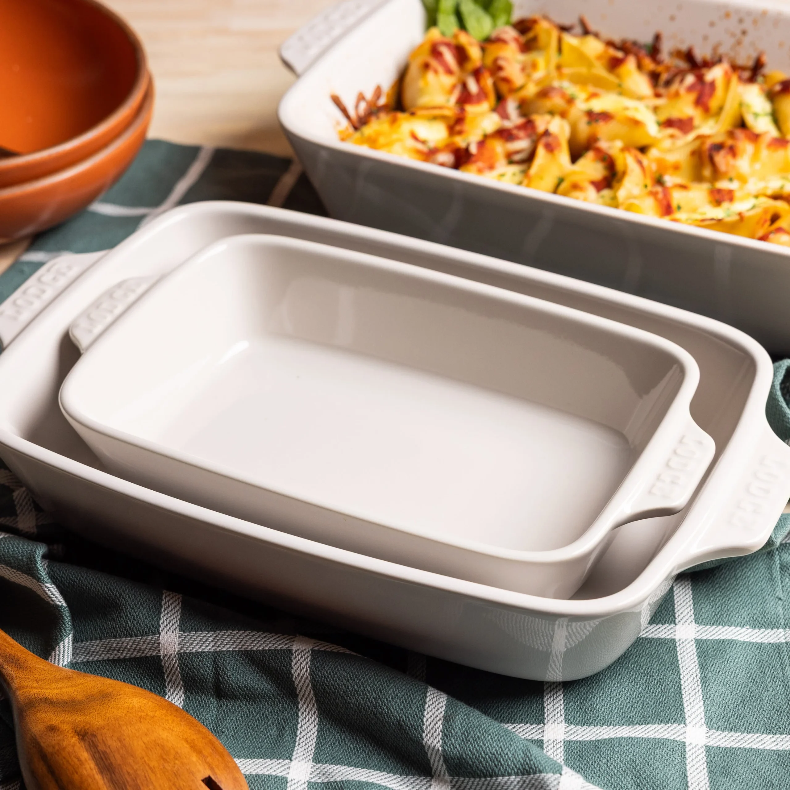Small Stoneware Casserole Dish, 9 x 6 Inch - Image 12