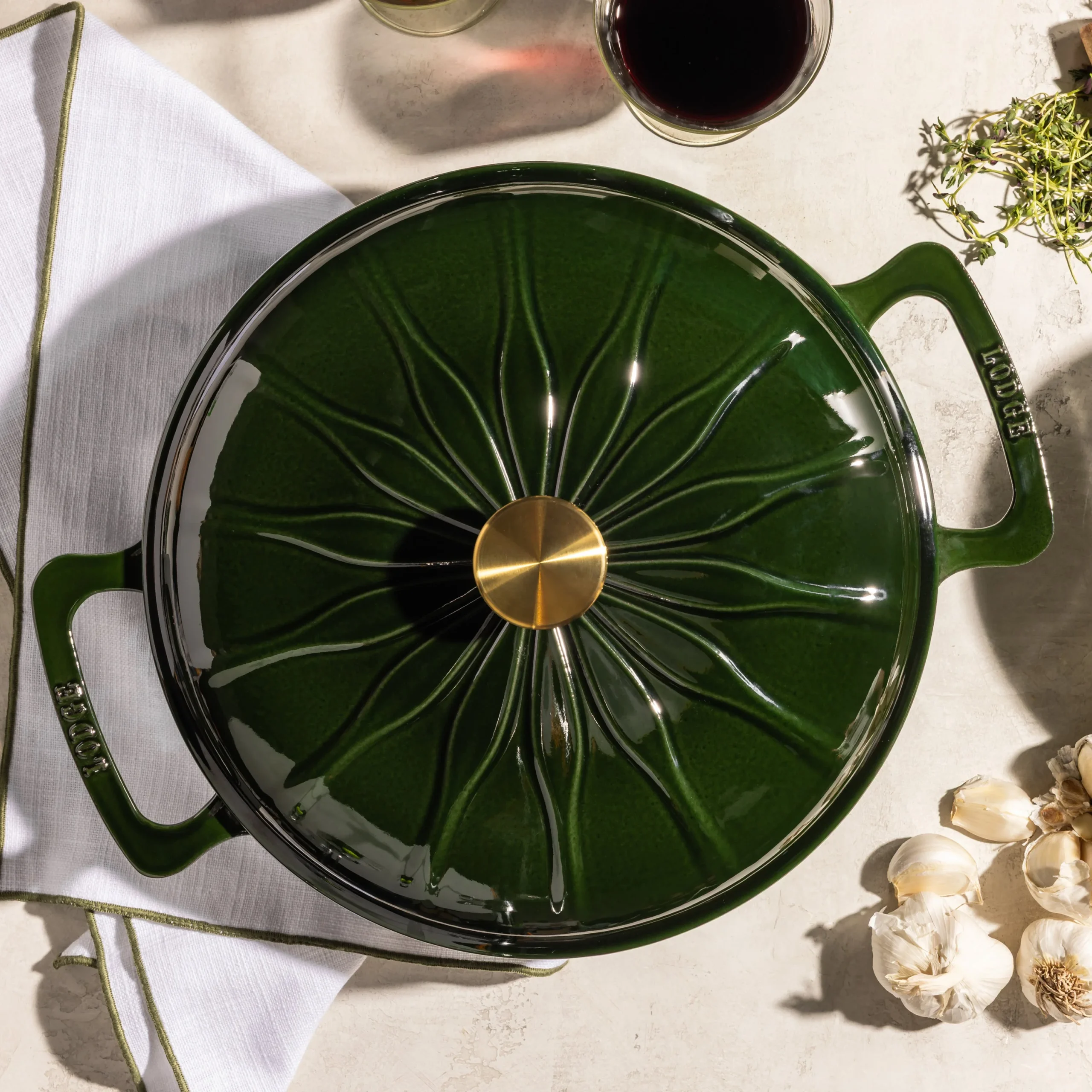 Luxe 3.6 Quart Enameled Cast Iron Braiser - Image 11