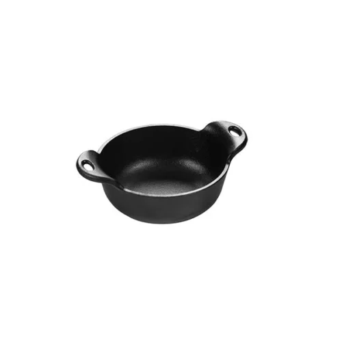 Heat-Treated 12 Ounce Cast Iron Mini Serving Bowl