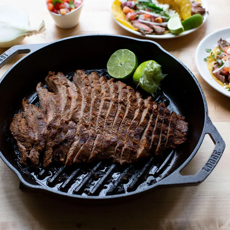 Dual Handle Cast Iron Grill Pan - Image 8