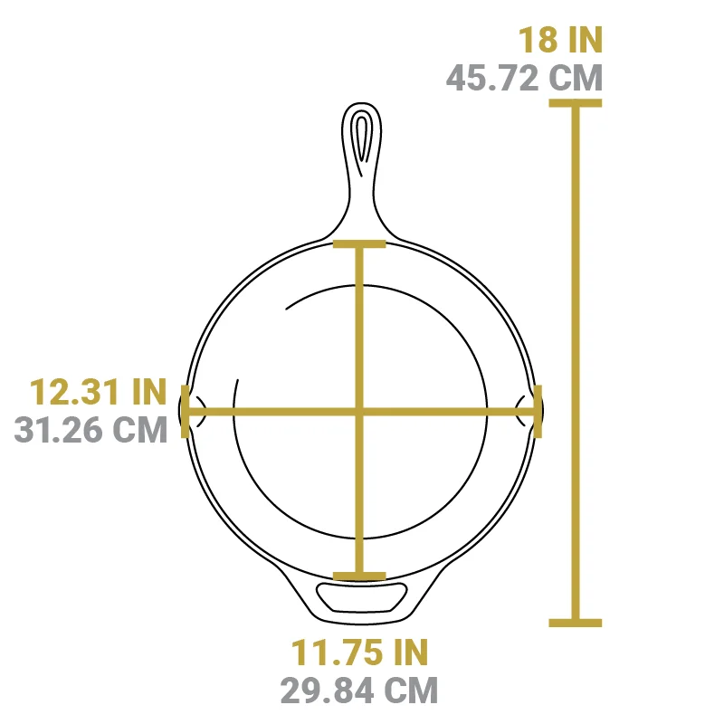 12 Inch Cast Iron Skillet with Handle Holder - Image 5