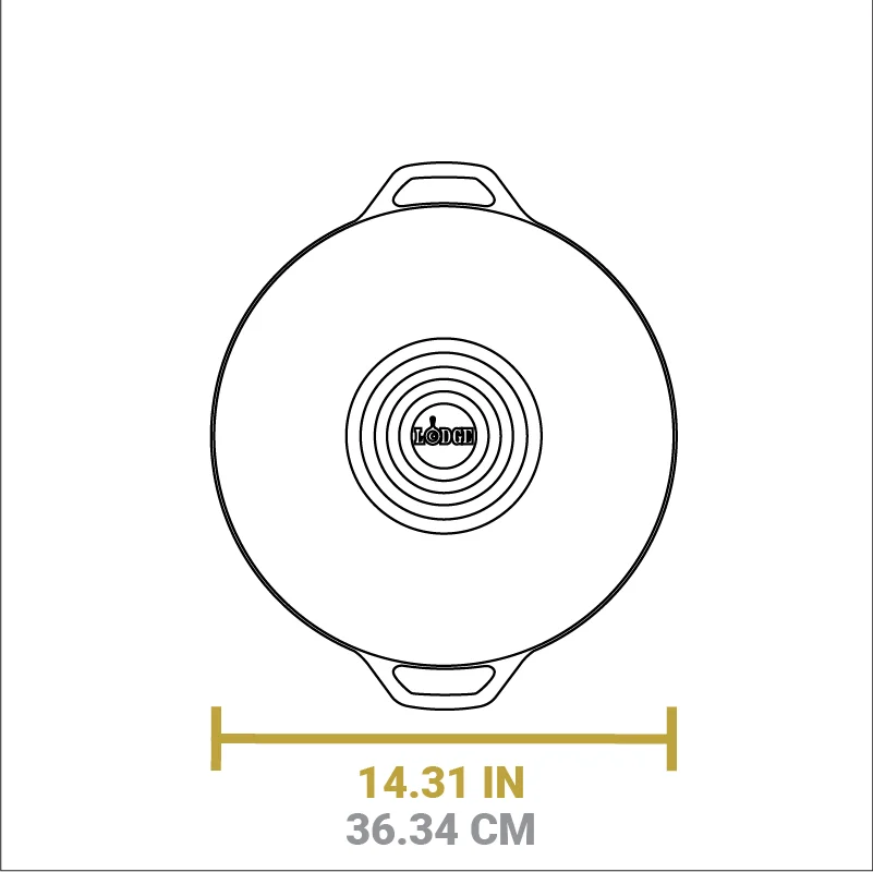14 Inch Seasoned Cast Iron Wok - Image 7