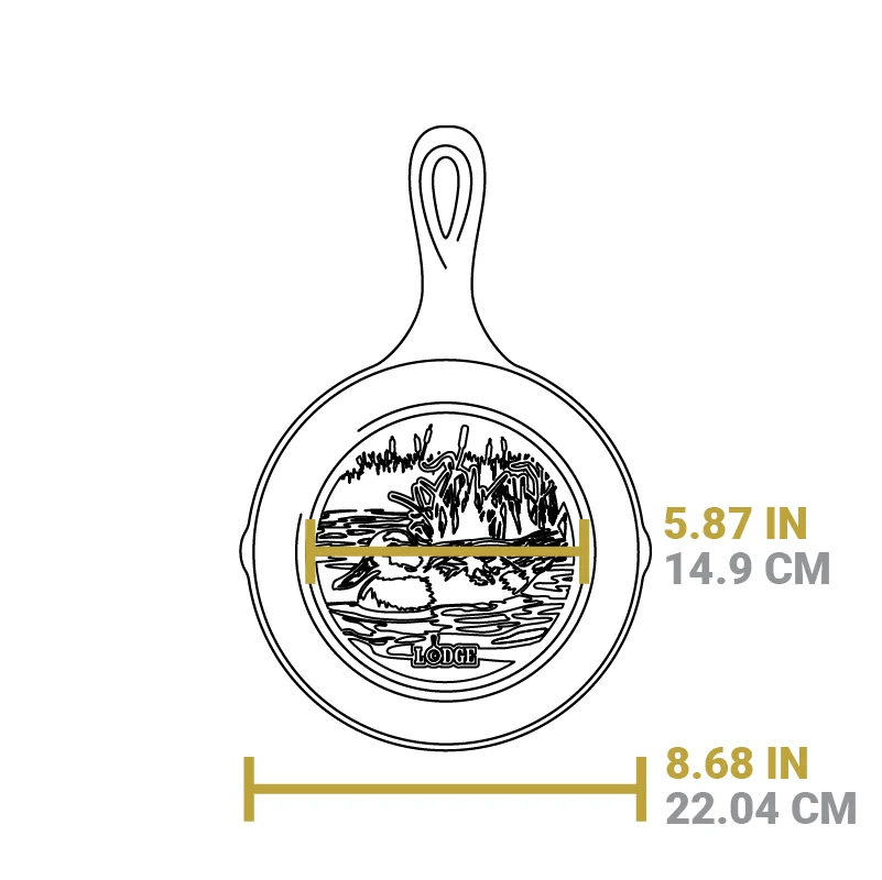 Wildlife Series™ 8 Inch Cast Iron Duck Skillet - Image 6