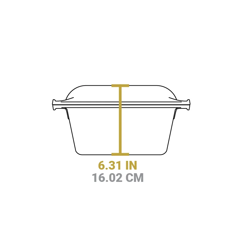 5 Quart Cast Iron Double Dutch Oven - Image 6