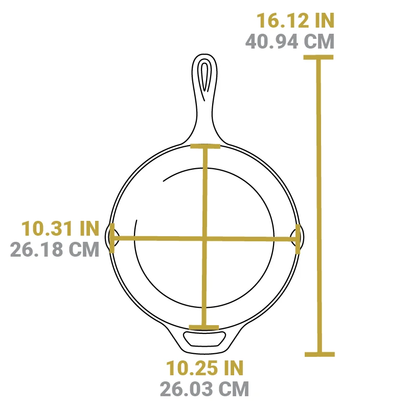 Wildlife Series™ 10.25 Inch Cast Iron Deer Skillet - Image 5