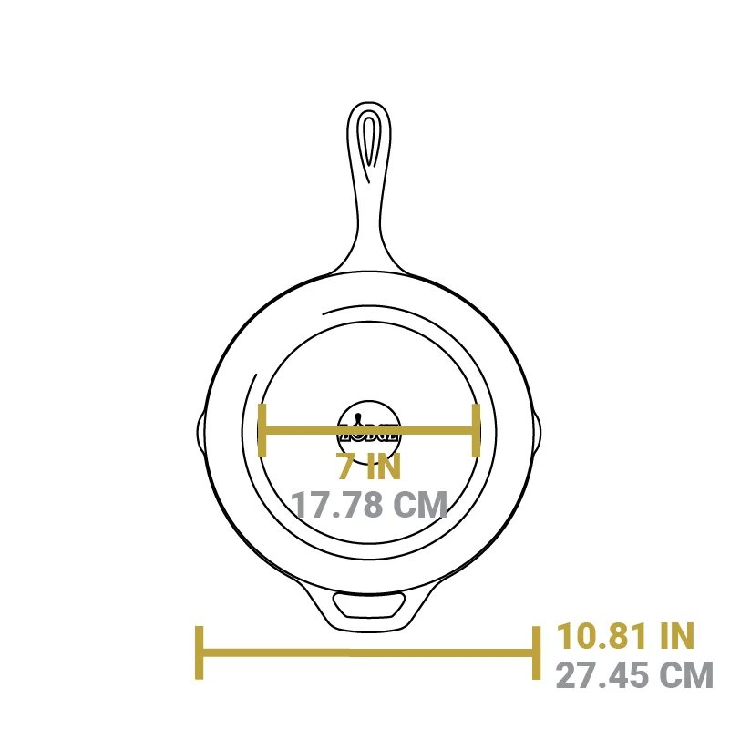Lodge Chef Collection 10 Inch Seasoned Cast Iron Skillet, USA Frontier - Image 7