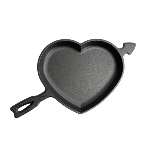 Alternative view of Seasoned Cast Iron Heart Skillet
