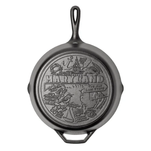 American Road Trip: 12 Inch Seasoned Cast Iron Skillet, Maryland