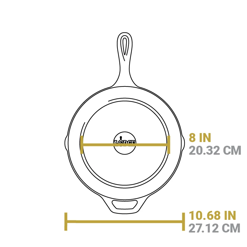 Round Cast Iron Grill Pan - Image 11