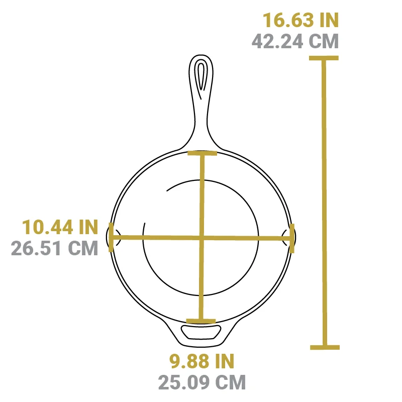 Lodge Chef Collection 10 Inch Seasoned Cast Iron Skillet, USA Frontier - Image 6